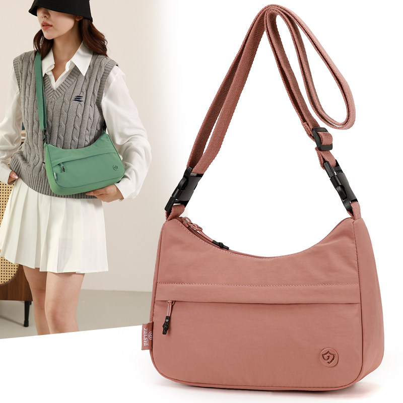 新款手机包轻便单肩拉链日常棉麻