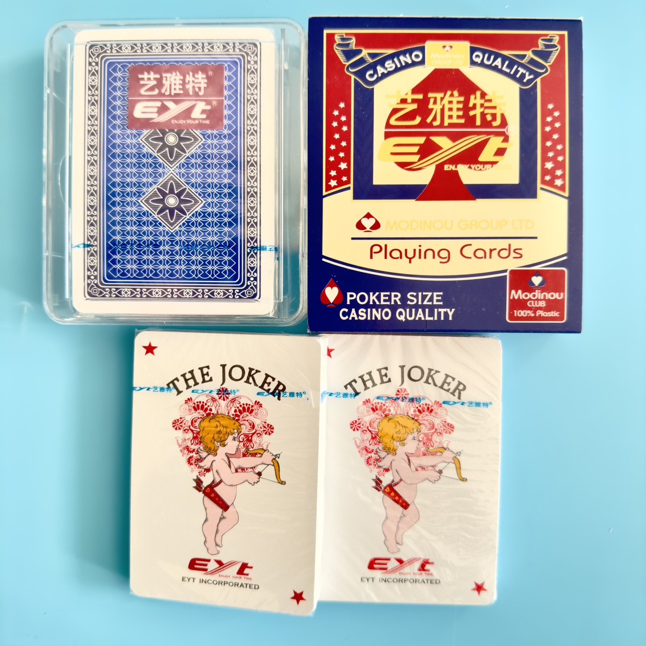 EYT710艺雅特塑料填坑扑克 东北填大坑专用12盒24副 踢坑骗五张26