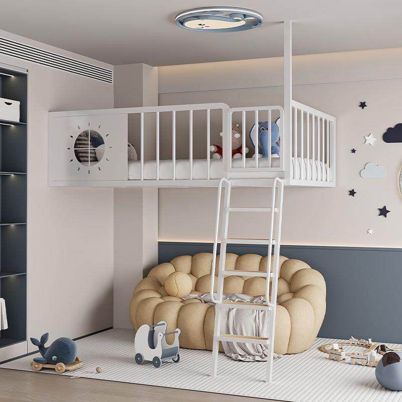 省空间高架床小户型阁楼床单上层复式二楼床铁艺吊床悬挂床多功能,住宅家具,铁艺/钢木床,淘宝优惠券,粉丝福利购,淘宝优惠卷