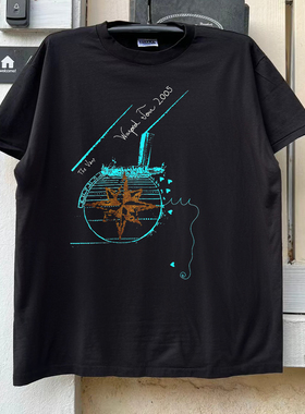 Warped Tour音乐节的主题oversizeT恤撞色拼接宽松潮牌短袖T恤