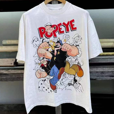 Popeye大力水手美式卡通T恤
