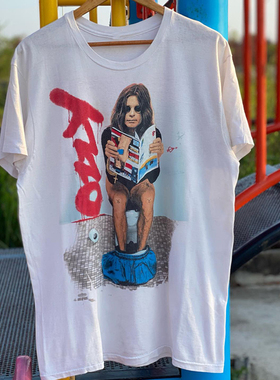 Ozzy Osbourne奥兹摇滚乐队高街痞帅oversize纯棉短袖男女质感T恤