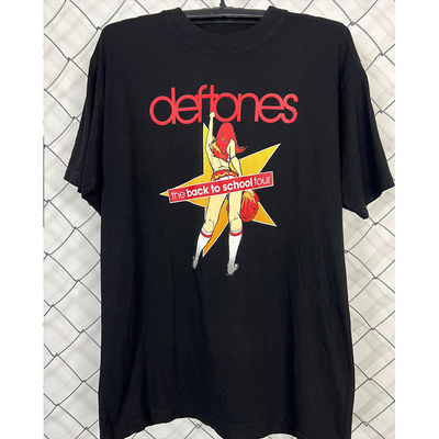 短袖T恤慵懒风男女Deftones乐队