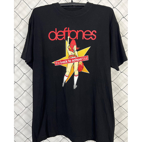短袖T恤慵懒风男女Deftones乐队
