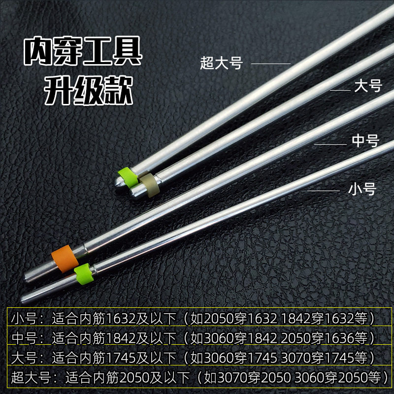 推杆式皮筋锥形内穿工具内穿传统鸡尾酒无架拖挂皮筋组助手