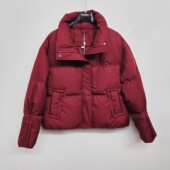 羽绒服小个女士立领百搭面包服时尚 Y918冬款 短装 亮片保暖百搭外套