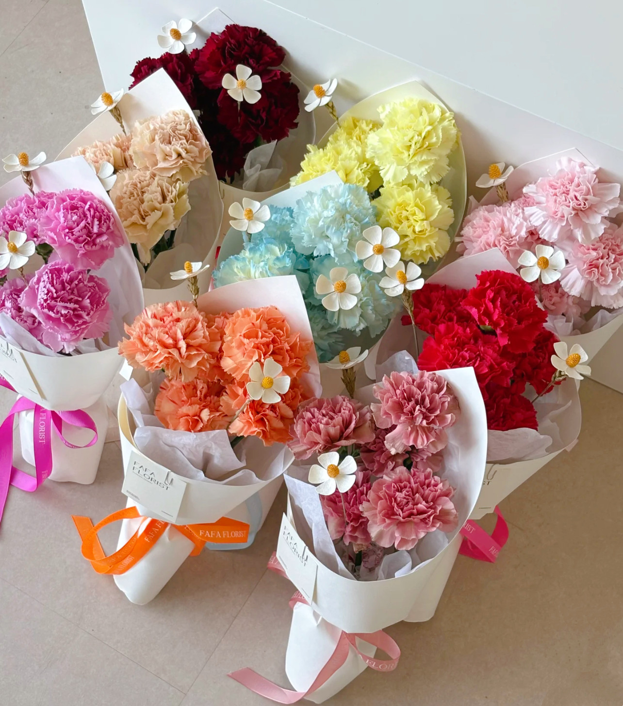 康乃馨小花束香皂花永生花母亲节仿真花