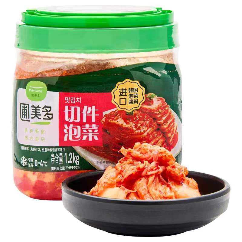 山姆代购圃美多切件泡菜1.2kg 韩国风味泡菜 切件辣白菜 酱料腌制高性价比高么？