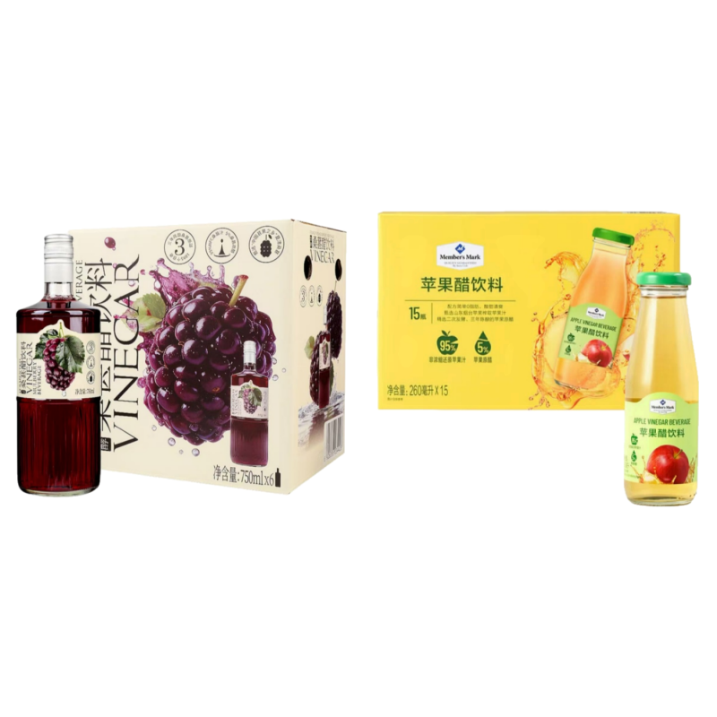 山姆代购MM桑葚醋饮料苹果醋饮料非浓缩零脂肪酸甜清爽还原果蔬汁,咖啡/麦片/冲饮,果醋饮料,淘宝优惠券,粉丝福利购,淘宝优惠卷