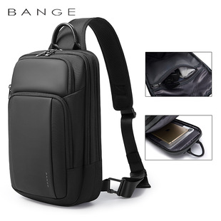 BANGE新款男士斜挎包时尚休闲胸包大容量干湿分离单肩包 Slingbag