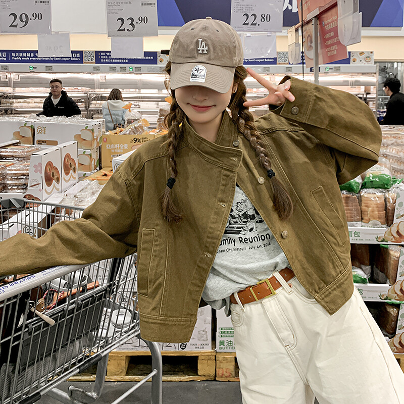 2025年春季新款女牛仔0短外套2505p135k198