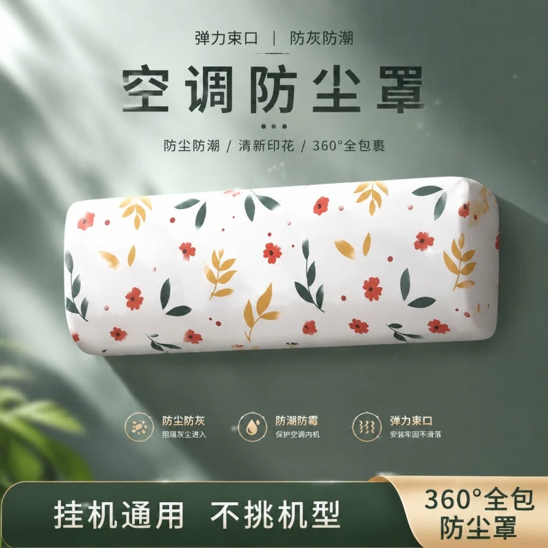 空调防尘罩挂机空调罩通用壁挂式全包套防尘挡风防直吹内机保护罩