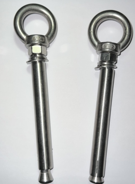 304不锈钢膨胀吊环 膨胀圈 带环螺丝沙袋钩 屋顶吊床秋千吊钩螺栓