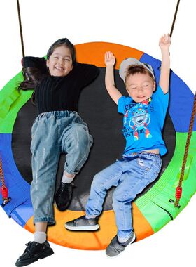 儿童牛津布幼儿园秋千室内户外圆形鸟窝秋千鸟巢秋千帆布儿童吊床
