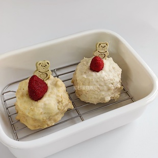 自制宠物鲜食 湿粮餐包猫咪狗狗零食拌饭粮配餐 燕麦草莓鸭肉派