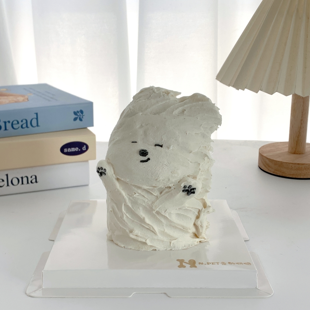 来图定制 潦草小狗宠物狗狗生日蛋糕马尔济斯边牧金毛约克夏泰迪