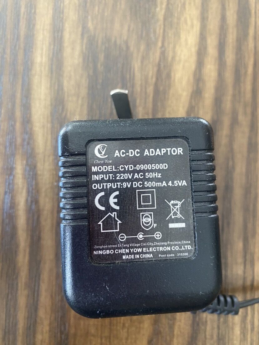 适用于椭圆机RHD090500电源线CYD-090500D适配器变压器9V