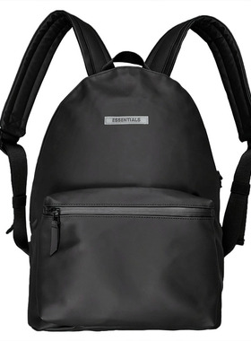 FOG FEAR OF GOD复线ESSENTIALS高街皮质百搭双肩背包情侣书包潮