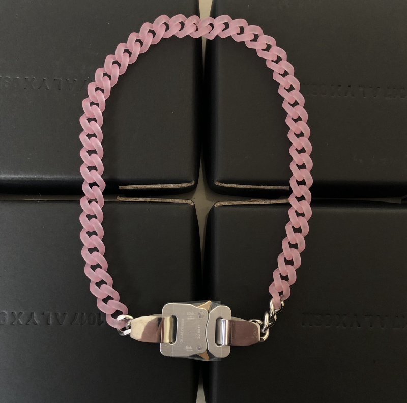 Gy Alyx Functional Style Acrylic Pvc Transparent Safety Buckle Buckle Bracelet for Men and Women Couple Style Chain Necklace Trendy
