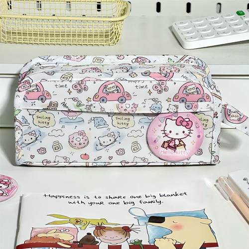 新款ins风kt猫印花痛包笔袋