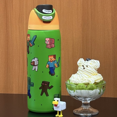 owala联名我的世界保温杯不锈钢可拆卸吸管双饮口防漏大容量水杯