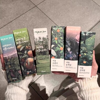 PEACH JO韩国首尔济州岛柑橘织物喷雾衣服除味防静电衣物香氛喷雾