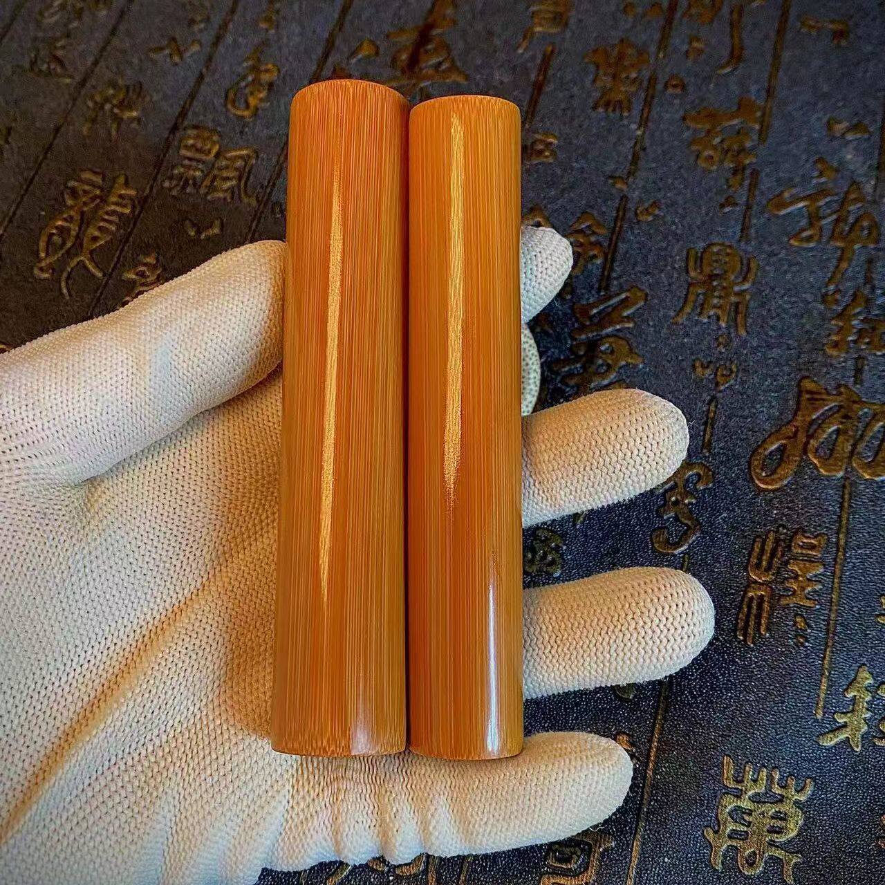 实心玉竹实心竹手把件江西玉竹毛料配饰雕刻去皮抛光打磨文玩把件