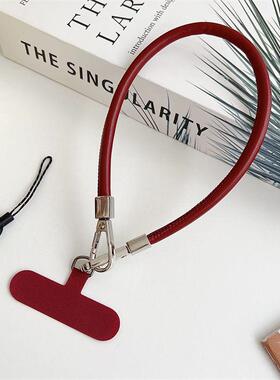 手机挂绳短款手腕皮质简约时尚耐用手提ins挂件相机挂链结实