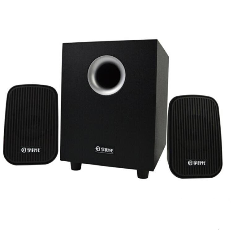 正品低音炮D013二代2.1有源音箱 USB供电 台式机笔记多媒体音箱