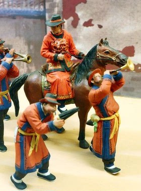 石膏民国喝酒复古怀旧风摆件定制