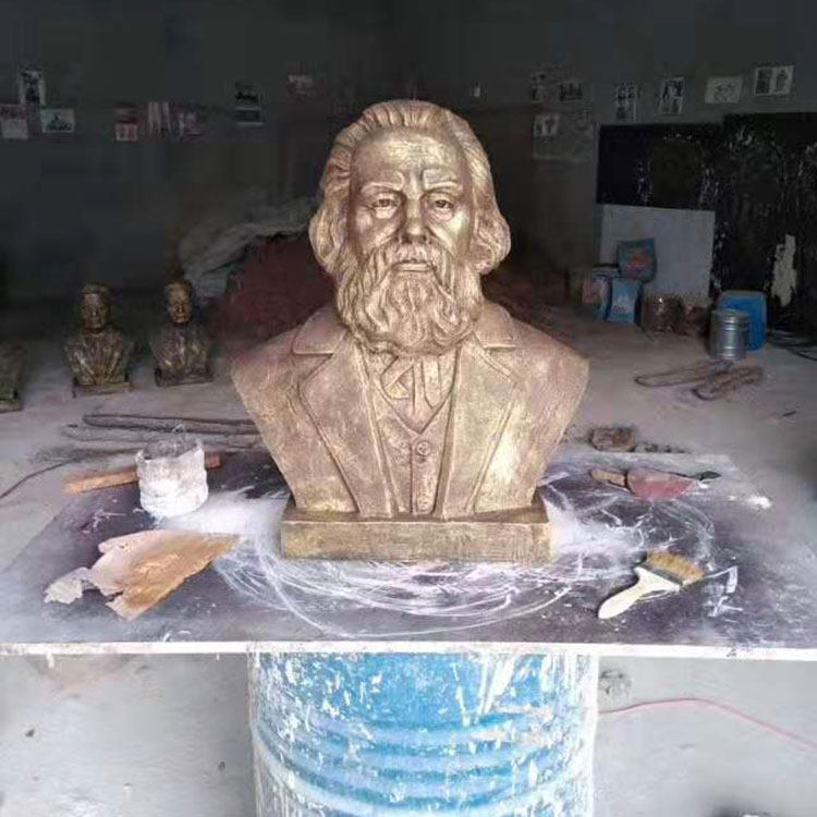 定制雕塑玻璃钢大型石膏胸像摆件
