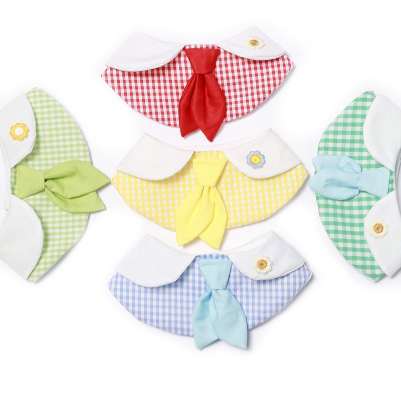 寵物口水巾可愛圍兜學院風可愛