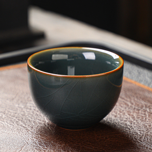 冰裂开片可养哥窑茶杯大号陶瓷单杯家用主人杯品茗小客杯茶盏茶碗