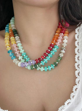 欧美跨境饰品小清新彩虹亚克力