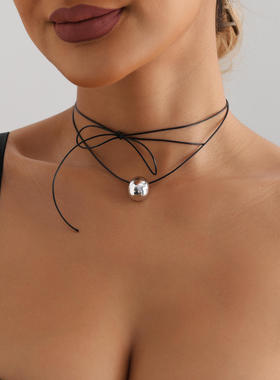 欧美风几何蛋面choker女百搭自由