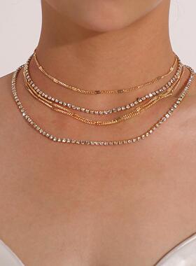 欧美跨境饰品气质流行爪链水钻