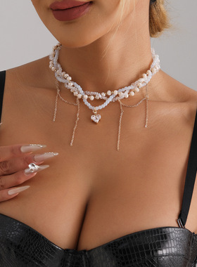 欧美跨境饰品玻璃水晶轻奢爱心