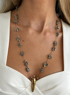 欧美跨境个性水滴创意吊坠项链小