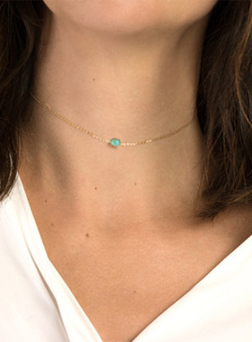 精致简约欧美女式合金电镀项链