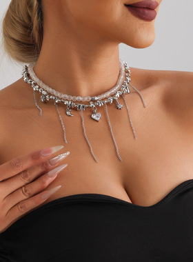 欧美跨境饰品ins时尚爱心锆石