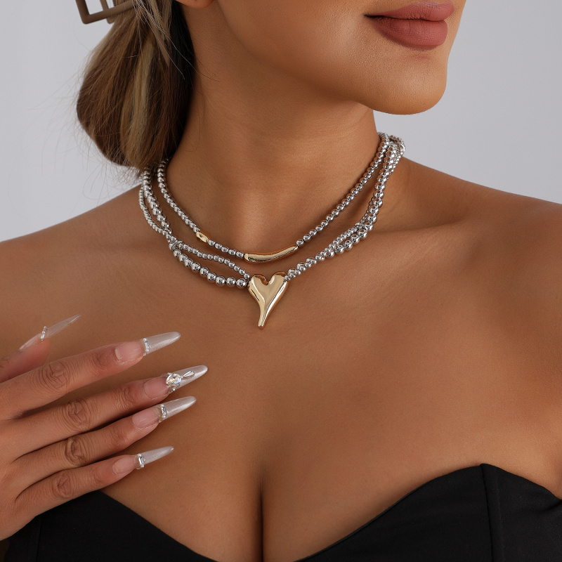 欧美跨境饰品时尚双层CCB串珠异