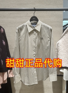 LILY丽丽正品代购商场专柜同款2026春装新款国内衬衫 126120C4124
