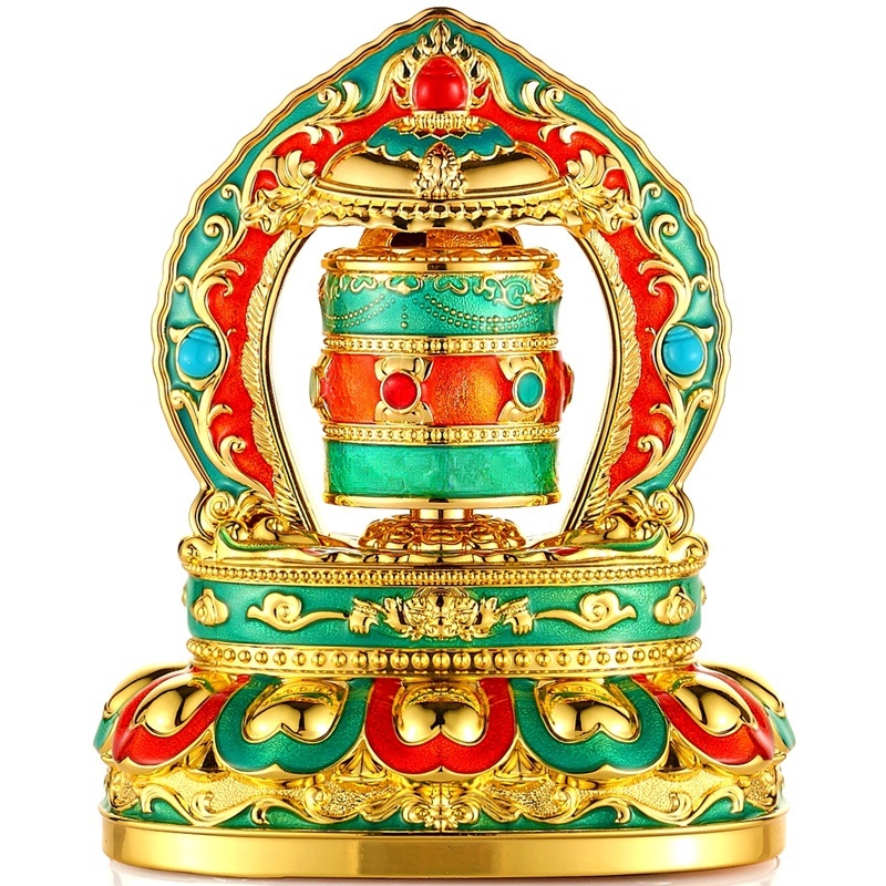 德田西车载太阳能旋转合金轮汽车摆件车内饰品中控台藏式创意高端