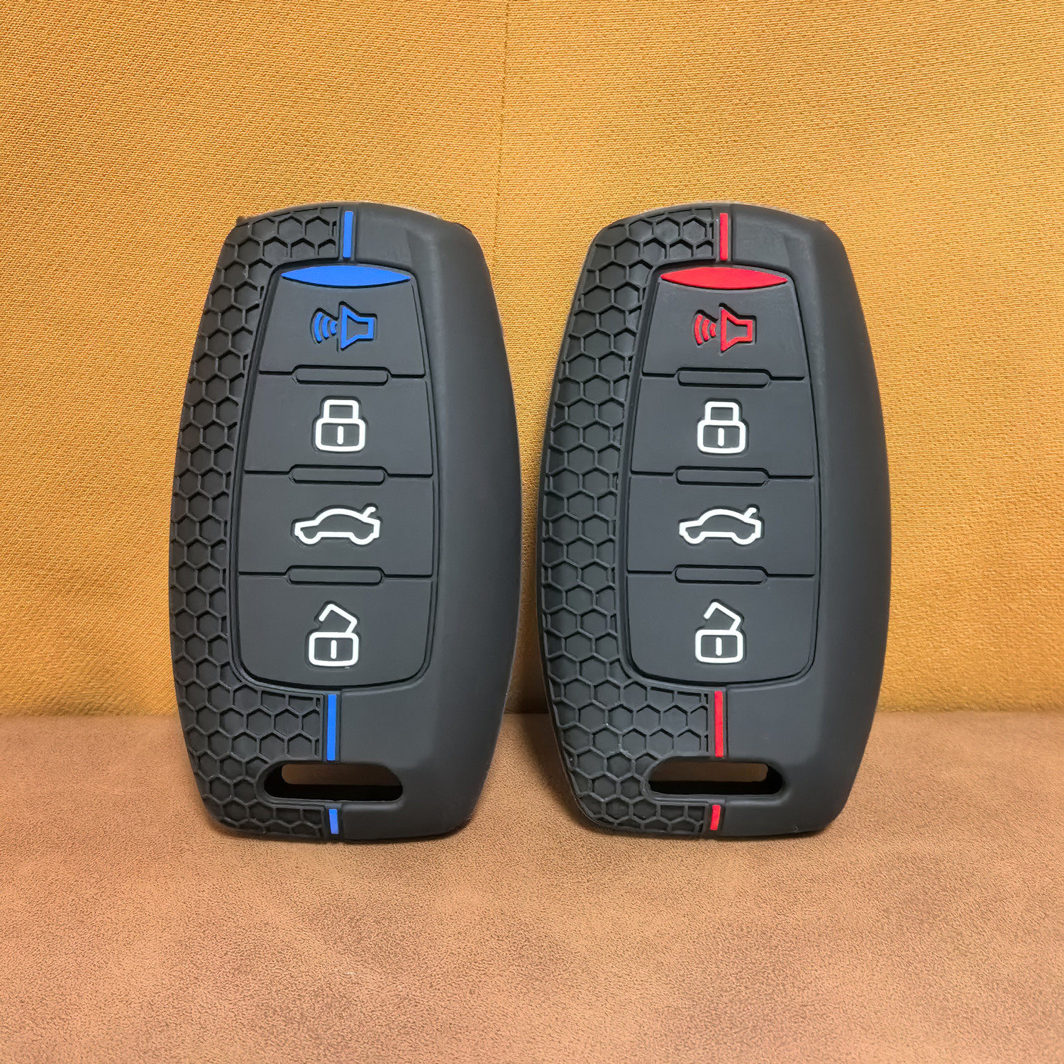 适用于长城哈弗H6钥匙套H2S蜂窝纹M6硅胶F5大狗F7X遥控器H4保护包