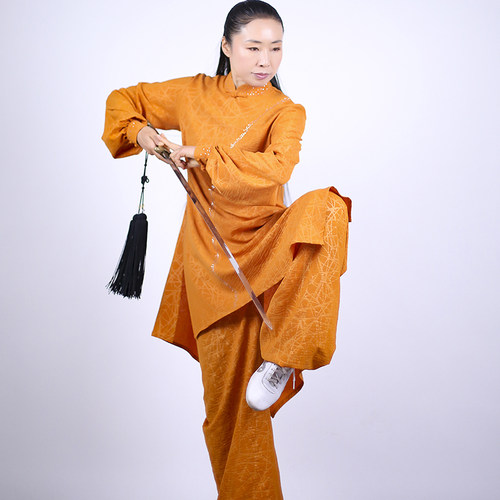 马蕾太极春季新款金焦天丝麻女拳