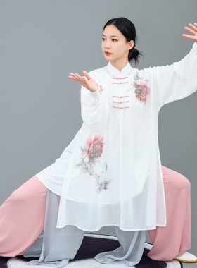 马蕾太极春蕾新款彩绘武术太极服