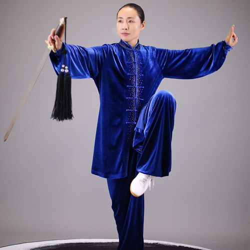马蕾太极冬季韩国绒加厚太极服
