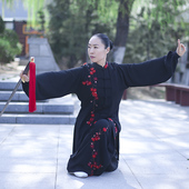 马蕾太极春夏新款 太极服女表演服比赛服练功服丝麻刺绣沉迷梅花香