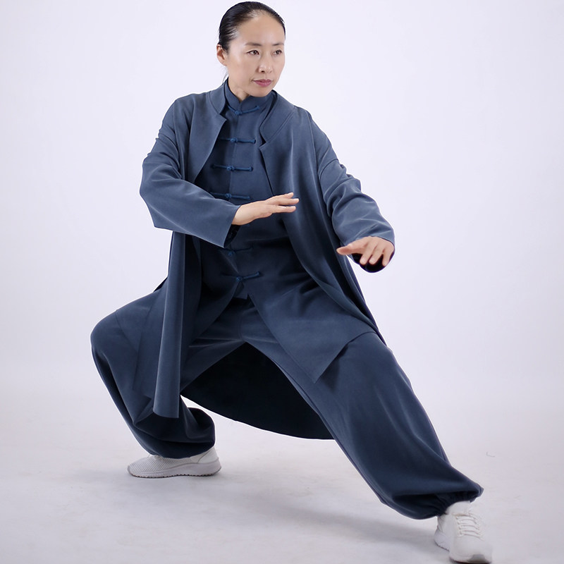 马蕾太极中式太极服武术服运动空气层面料秋季男女同款定制中国风