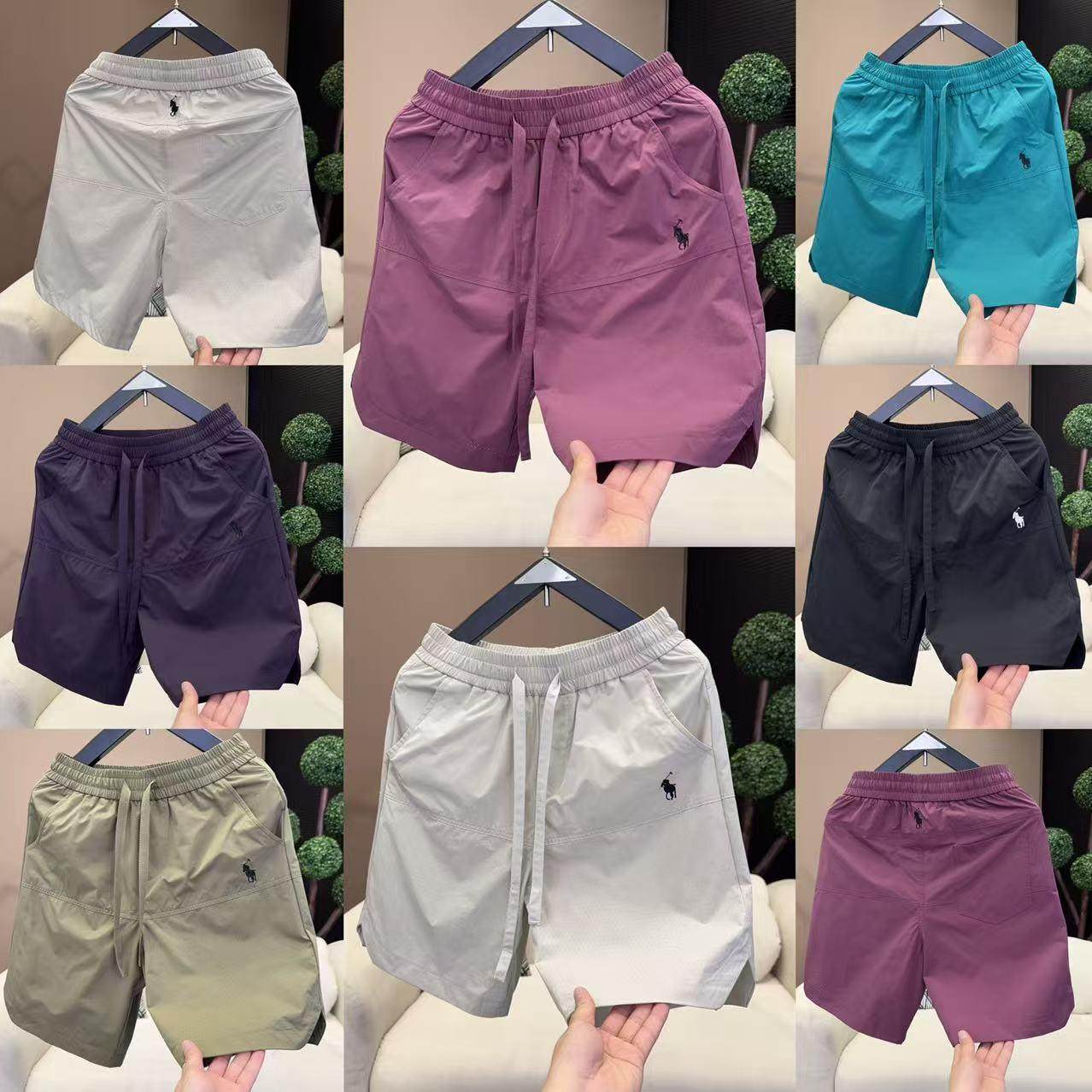 2025年夏季男士速干透气五分裤打孔休闲百搭简约刺绣短裤五分裤,男装,短裤,淘宝优惠券,粉丝福利购,淘宝优惠卷